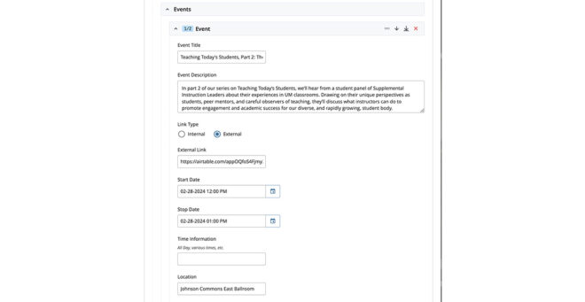 backend events example